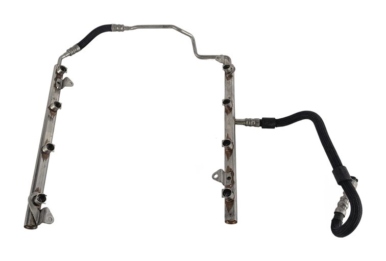 Thumbnail 7: 08-13 BMW M3 (E90 E92 E93) 4.0L S65 V8 LEFT & RIGHT FUEL INJECTOR RAILS w/ LINES