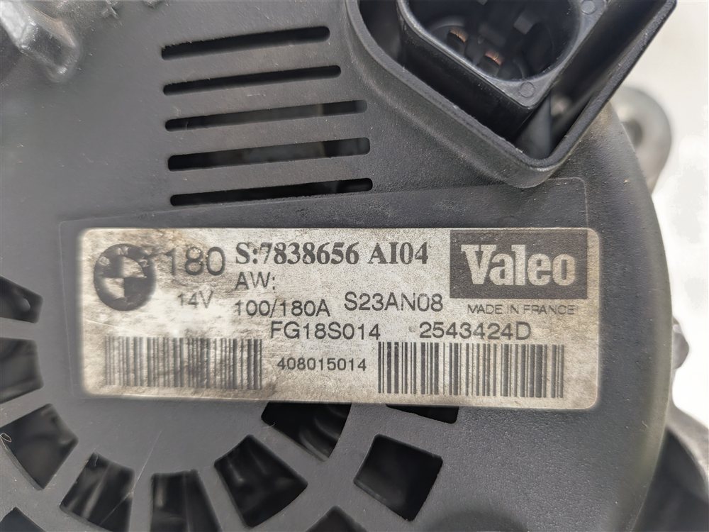 Thumbnail 8: 2008-2013 BMW M3 (E90 E92 E93) 4.0L S65 V8 ENGINE ALTERNATOR GENERATOR 180 AMP