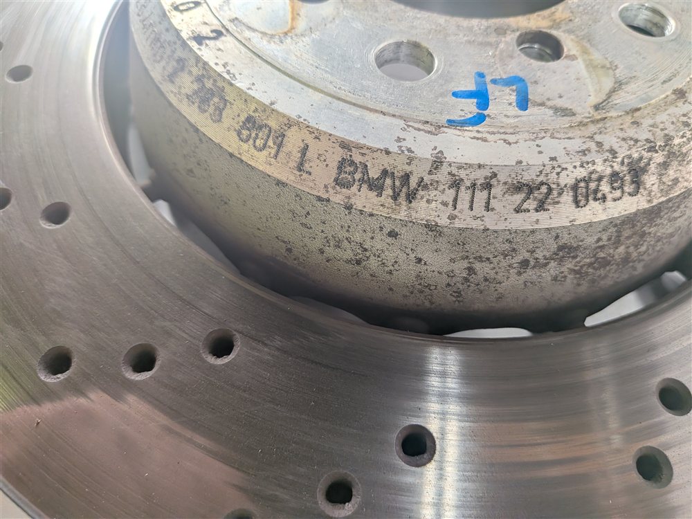 Thumbnail 8: 08-13 BMW M3 (E90 E92 E93) FRONT REAR LEFT/RIGHT CROSS DRILLED BRAKE ROTOR SET/4