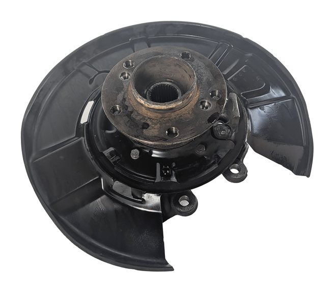 08-13 BMW M3 1M (E90 E92 E93 E82) REAR LEFT SPINDLE KNUCKLE w/ WHEEL BEARING HUB