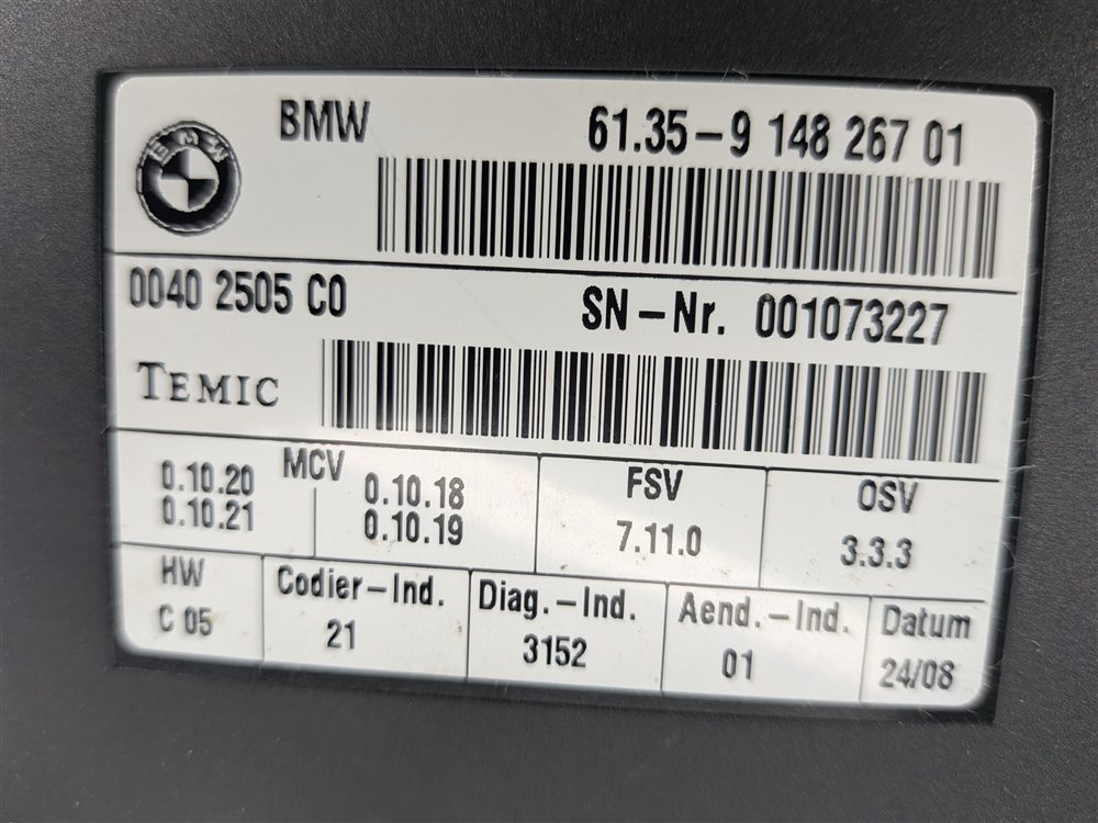 Thumbnail 9: 07-10 BMW 328i 335i M3 (E93) CONVERTIBLE FRONT LEFT OR RIGHT SEAT MEMORY MODULE