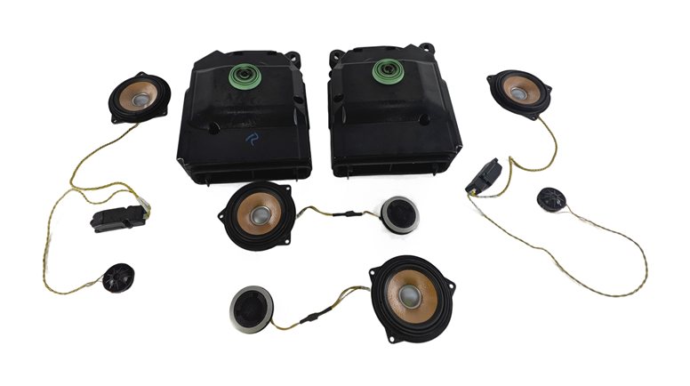 Thumbnail 3: 2008 BMW M3 (E90) INDIVIDUAL AUDIO SPEAKER SET/10 w/ SUBWOOFER MIDRANGE TWEETER