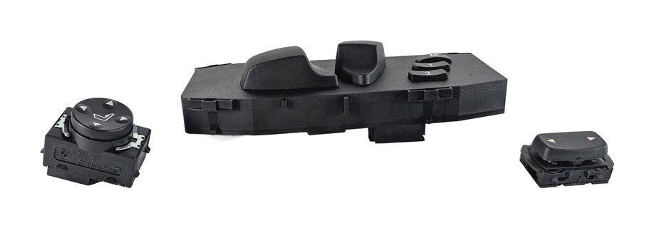 Thumbnail 2: 2008 BMW M3 (E90) FRONT LEFT DRIVER SEAT SWITCH SET/3 w/ MEMORY LUMBAR SUPPORT