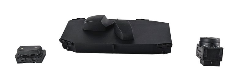 Thumbnail 2: 2008 BMW M3 (E90) FRONT RIGHT PASSENGER SEAT SWITCH SET/3 w/ LUMBAR SUPPORT