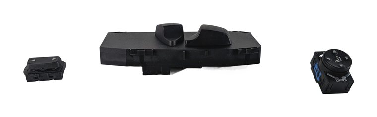 Thumbnail 6: 2008 BMW M3 (E90) FRONT RIGHT PASSENGER SEAT SWITCH SET/3 w/ LUMBAR SUPPORT