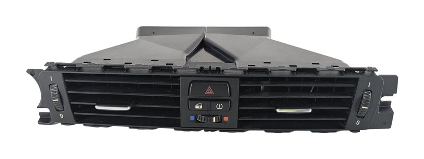 Thumbnail 2: 2008 BMW M3 (E90) FRONT CENTER DASH AIR AC VENT w/ HAZARD WARNING SWITCH (Black)