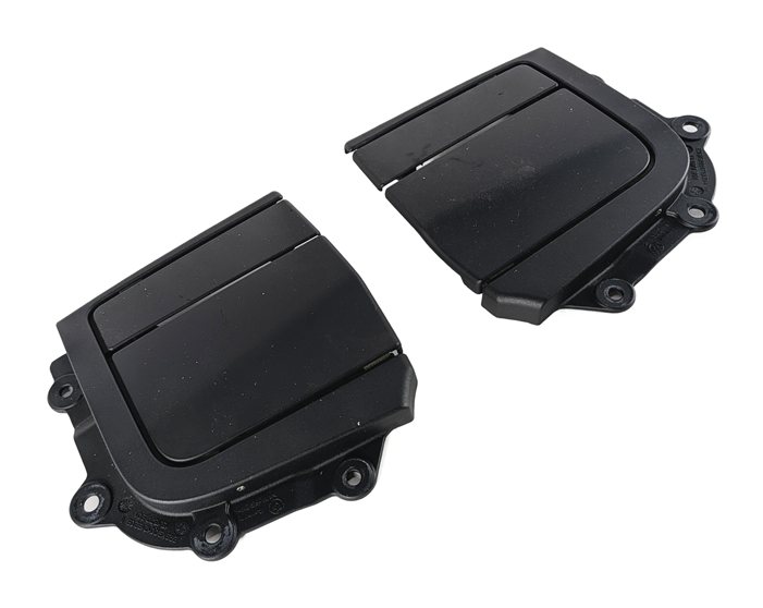 2008 BMW M3 (E90) REAR LEFT/RIGHT CONVERTIBLE TOP HINGE FLAP SET/2 (MATTE BLACK)