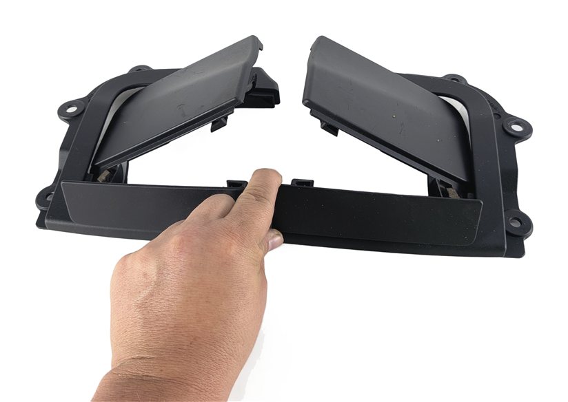 Thumbnail 8: 2008 BMW M3 (E90) REAR LEFT/RIGHT CONVERTIBLE TOP HINGE FLAP SET/2 (MATTE BLACK)