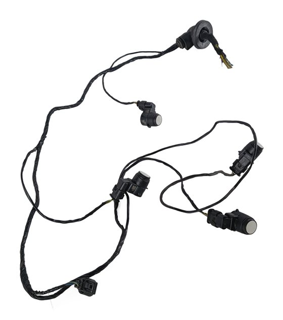 2008 BMW M3 (E90) REAR PARK ASSIST PDC SENSOR SET/4 w/ WIRING HARNESS (White)