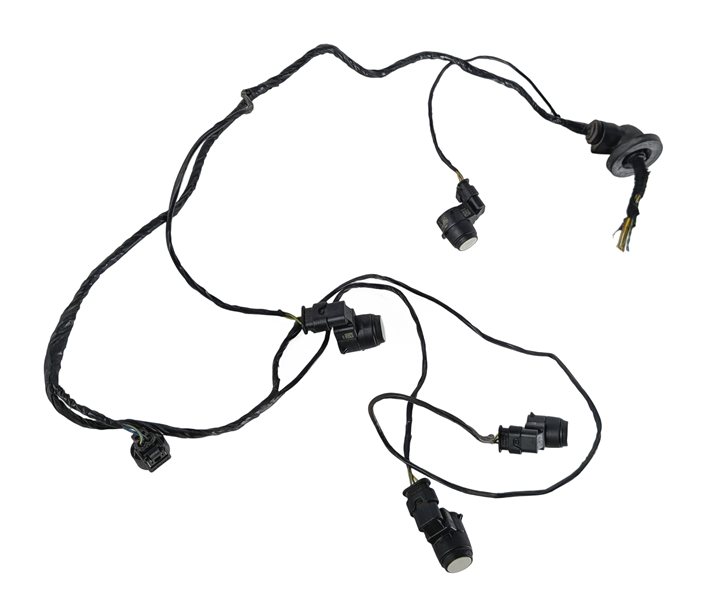 Thumbnail 5: 2008 BMW M3 (E90) REAR PARK ASSIST PDC SENSOR SET/4 w/ WIRING HARNESS (White)