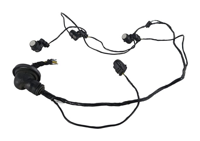 Thumbnail 6: 2008 BMW M3 (E90) REAR PARK ASSIST PDC SENSOR SET/4 w/ WIRING HARNESS (White)