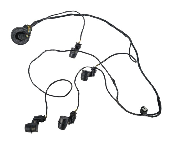 Thumbnail 7: 2008 BMW M3 (E90) REAR PARK ASSIST PDC SENSOR SET/4 w/ WIRING HARNESS (White)