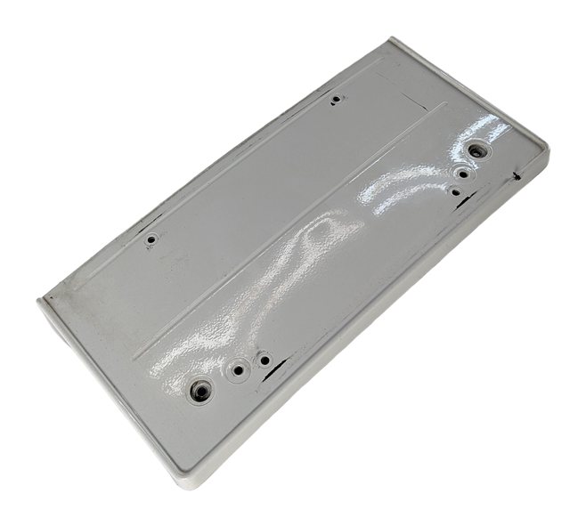 2008 BMW M3 (E90) FRONT BUMPER LICENSE PLATE TAG HOLDER MOUNT BRACKET (White)