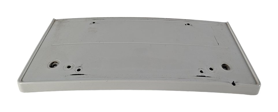 Thumbnail 2: 2008 BMW M3 (E90) FRONT BUMPER LICENSE PLATE TAG HOLDER MOUNT BRACKET (White)
