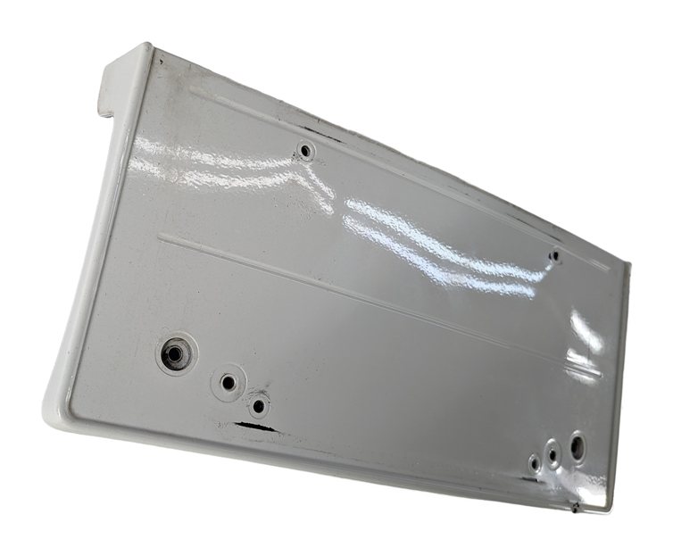 Thumbnail 4: 2008 BMW M3 (E90) FRONT BUMPER LICENSE PLATE TAG HOLDER MOUNT BRACKET (White)