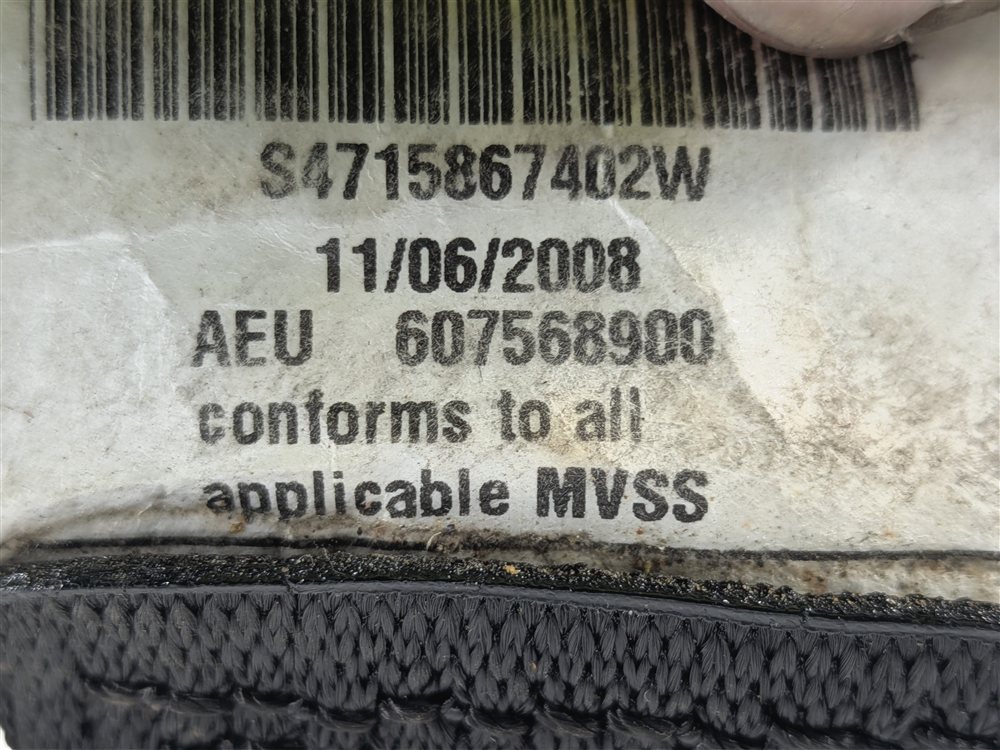 Thumbnail 10: 2008 BMW M3 (E90) REAR RIGHT SEAT SEATBELT SEAT BELT RETRACTOR (Black)