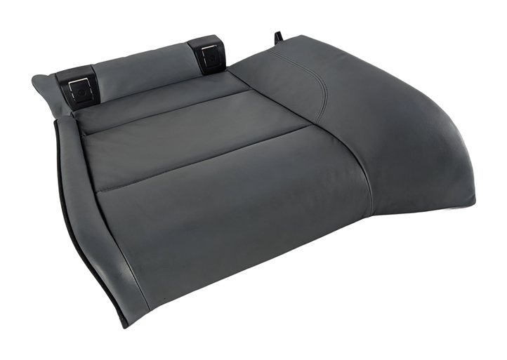 2008 BMW M3 (E90) REAR LEFT LOWER SEAT BOTTOM CUSHION LEATHER UPHOLSTERY (Grey)