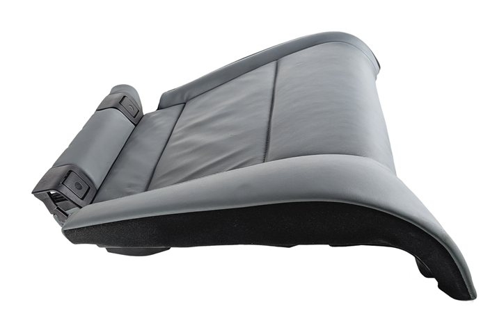Thumbnail 4: 2008 BMW M3 (E90) REAR RIGHT LOWER SEAT BOTTOM CUSHION LEATHER UPHOLSTERY (Grey)