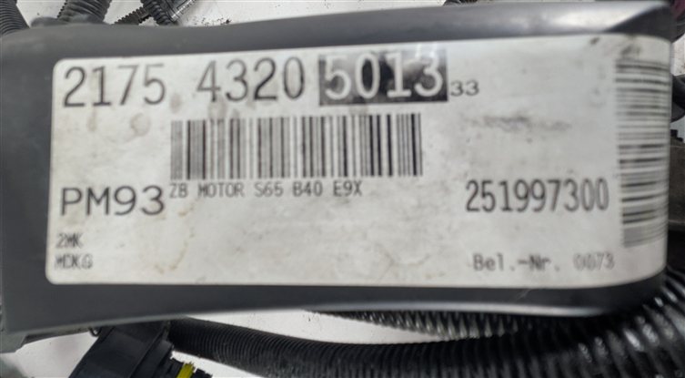 Thumbnail 14: 2008 BMW M3 (E90) 4.0L (S65) ENGINE MOTOR WIRE WIRING HARNESS LOOM