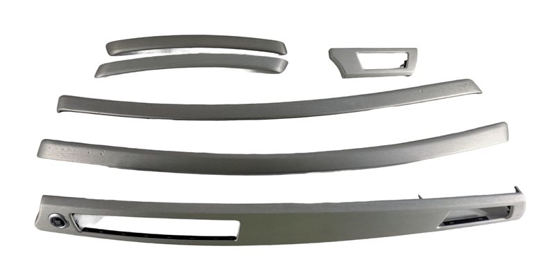 Thumbnail 3: 2008 BMW M3 (E90) DOOR DASH CONSOLE TRIM SET/6 w/ START STOP BUTTON (Aluminum)