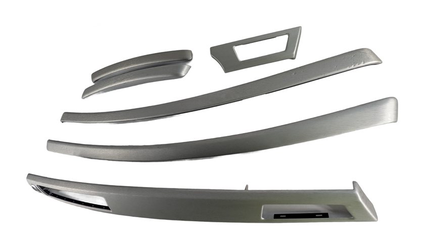 Thumbnail 4: 2008 BMW M3 (E90) DOOR DASH CONSOLE TRIM SET/6 w/ START STOP BUTTON (Aluminum)