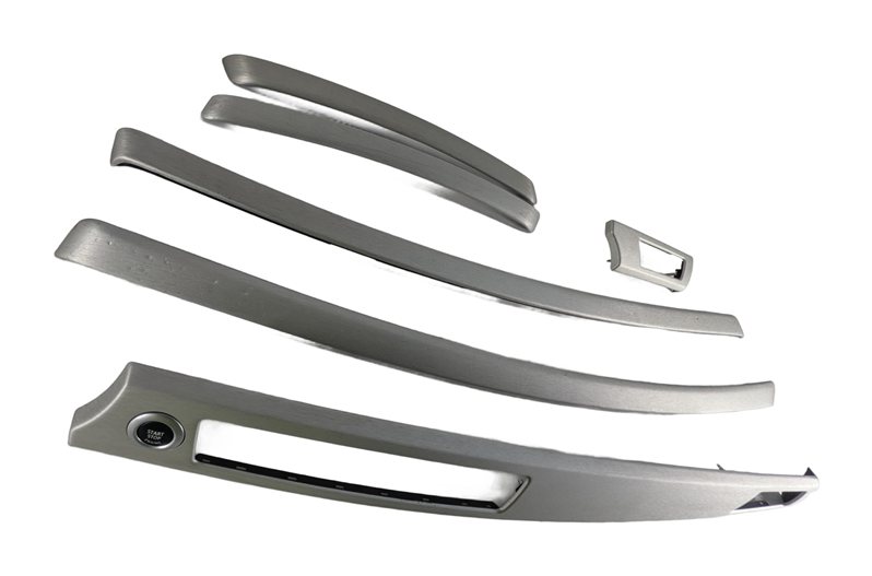 Thumbnail 5: 2008 BMW M3 (E90) DOOR DASH CONSOLE TRIM SET/6 w/ START STOP BUTTON (Aluminum)