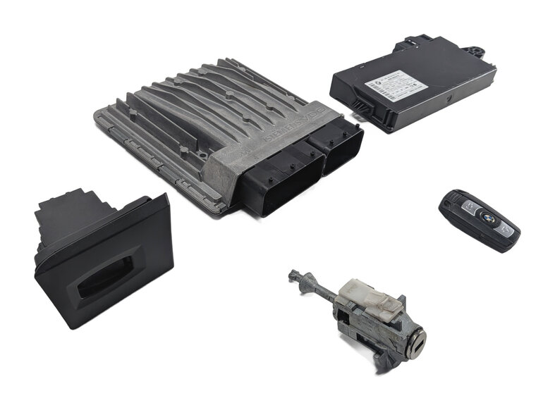 08-13 BMW M3 (E90) 4.0L S65 V8 ENGINE ECM DME CAS 3 IMMOBILIZER MODULE KEY SET