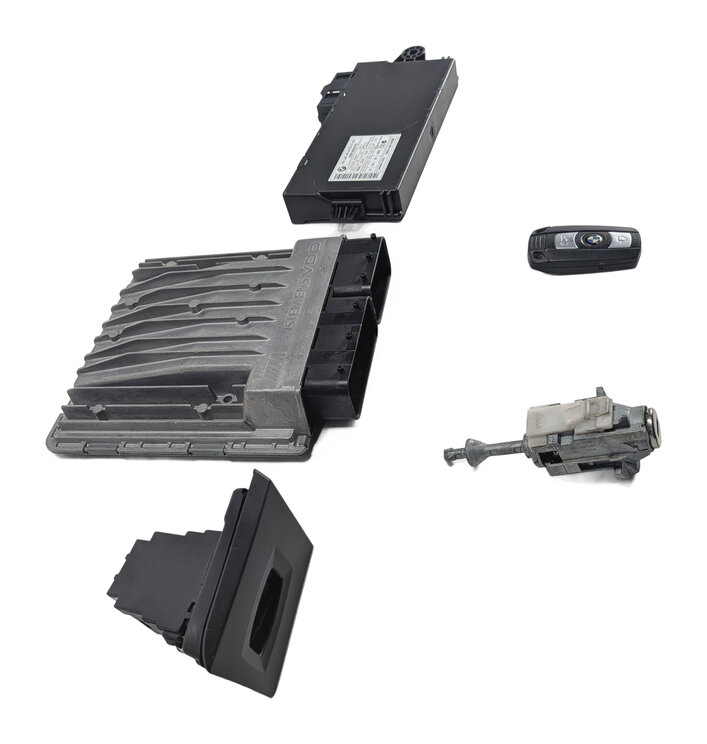 Thumbnail 2: 08-13 BMW M3 (E90) 4.0L S65 V8 ENGINE ECM DME CAS 3 IMMOBILIZER MODULE KEY SET