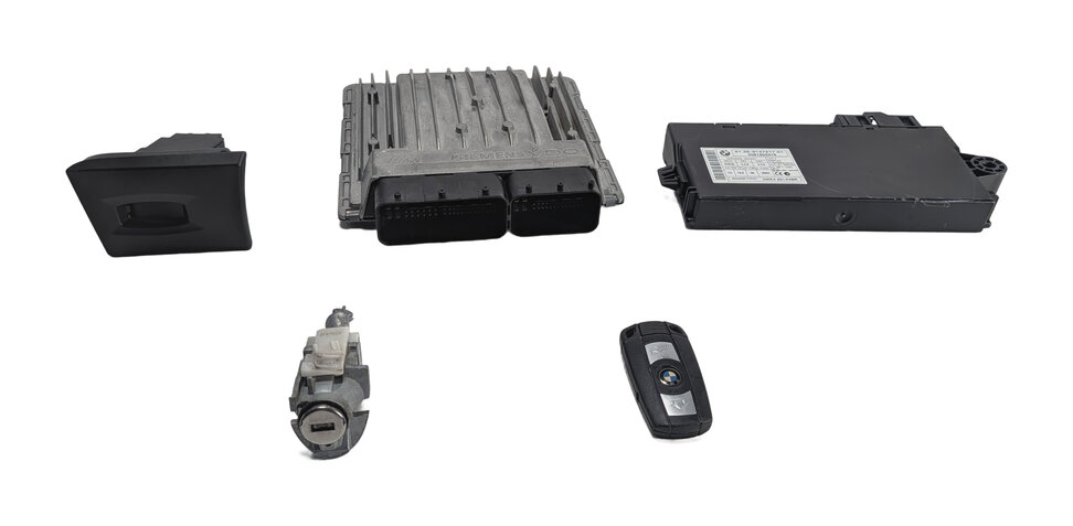 Thumbnail 4: 08-13 BMW M3 (E90) 4.0L S65 V8 ENGINE ECM DME CAS 3 IMMOBILIZER MODULE KEY SET