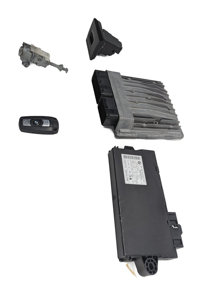 Thumbnail 6: 08-13 BMW M3 (E90) 4.0L S65 V8 ENGINE ECM DME CAS 3 IMMOBILIZER MODULE KEY SET