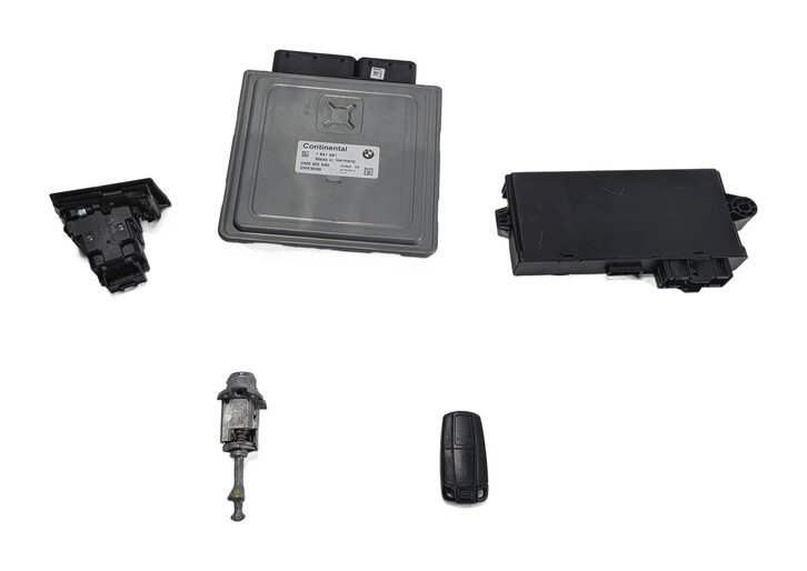 Thumbnail 8: 08-13 BMW M3 (E90) 4.0L S65 V8 ENGINE ECM DME CAS 3 IMMOBILIZER MODULE KEY SET