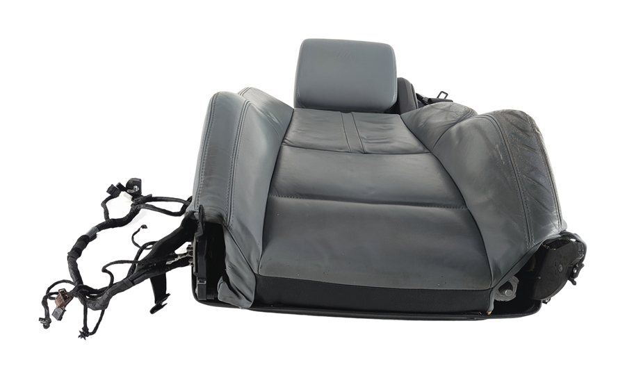 Thumbnail 2: 2008 BMW M3 (E90) FRONT LEFT SEAT BACK (Grey) w/ HEADREST & SEATBELT (Black)