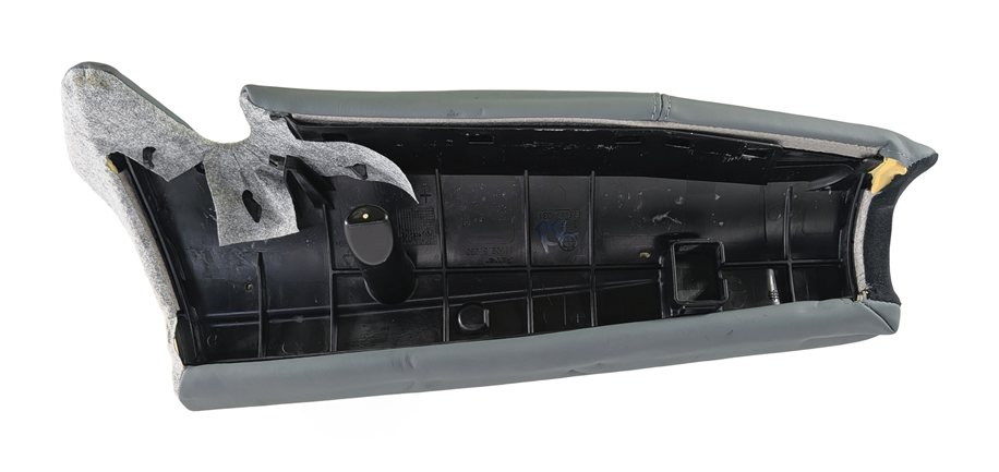 Thumbnail 7: 2008 BMW M3 (E90) REAR RIGHT UPPER SEAT BACK SIDE BOLSTER CUSHION LEATHER (Grey)