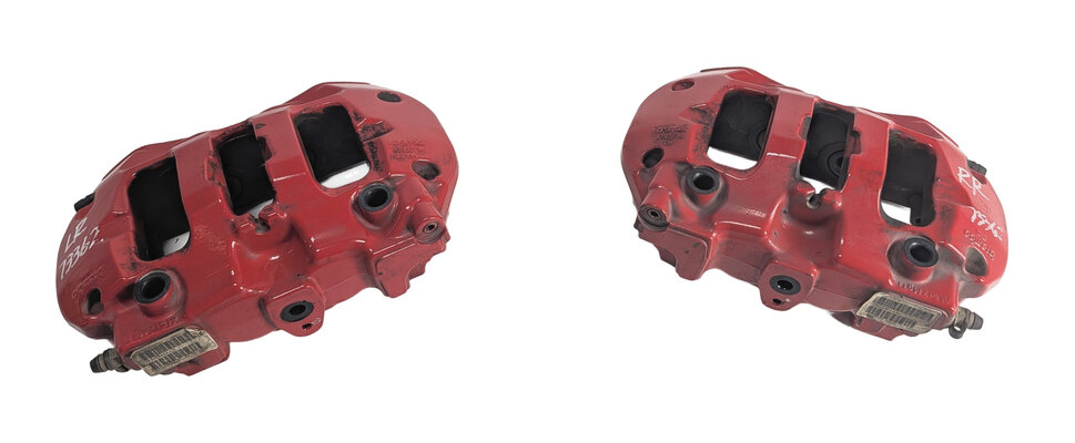 Thumbnail 2: 2011-2018 PORSCHE CAYENNE (958) REAR LEFT & RIGHT DISC BRAKE CALIPERS PAIR SET/2