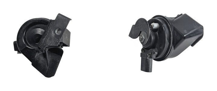 2011-2014 PORSCHE CAYENNE 958 HIGH & LOW TONE NOTE HORN SET/2