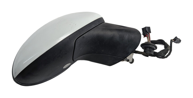 Thumbnail 7: 11-14 PORSCHE CAYENNE 958 RIGHT MIRROR w/PFOLD HEAT MEMORY AUTODIM BLIND (White)