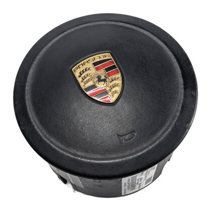 Thumbnail 3: 2011-2014 PORSCHE CAYENNE (958) DRIVER STEERING WHEEL SRS AIRBAG AIR BAG (Black)