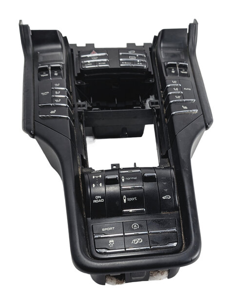 11-18 CAYENNE (958) CENTER CONSOLE CLIMATE TRACTION CONTROL SHIFT TRIM PANEL
