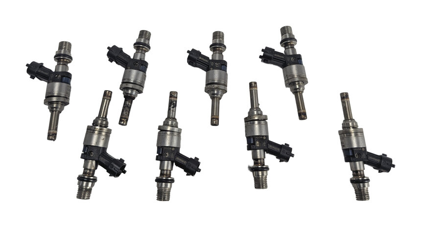 Thumbnail 2: 09-14 PORSCHE CAYENNE PANAMERA (958 970) 4.8L M48 NON-TURBO FUEL INJECTOR SET 8
