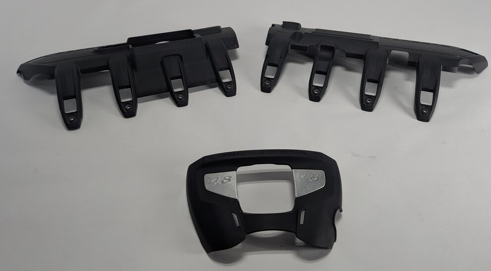 Thumbnail 2: 10-16 PORSCHE CAYENNE PANAMERA (958 970 G1) 4.8L ENGINE MOTOR COVER TRIM SET/3