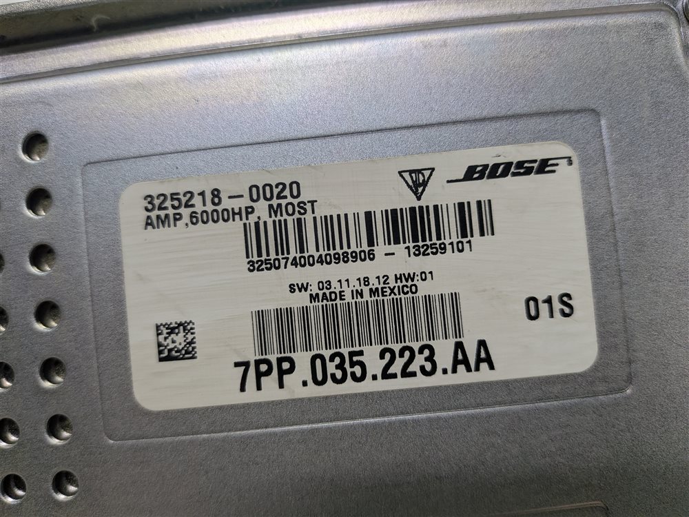 Thumbnail 7: 2011-2016 PORSCHE CAYENNE (958) RADIO STEREO BOSE AUDIO AMP AMPLIFIER