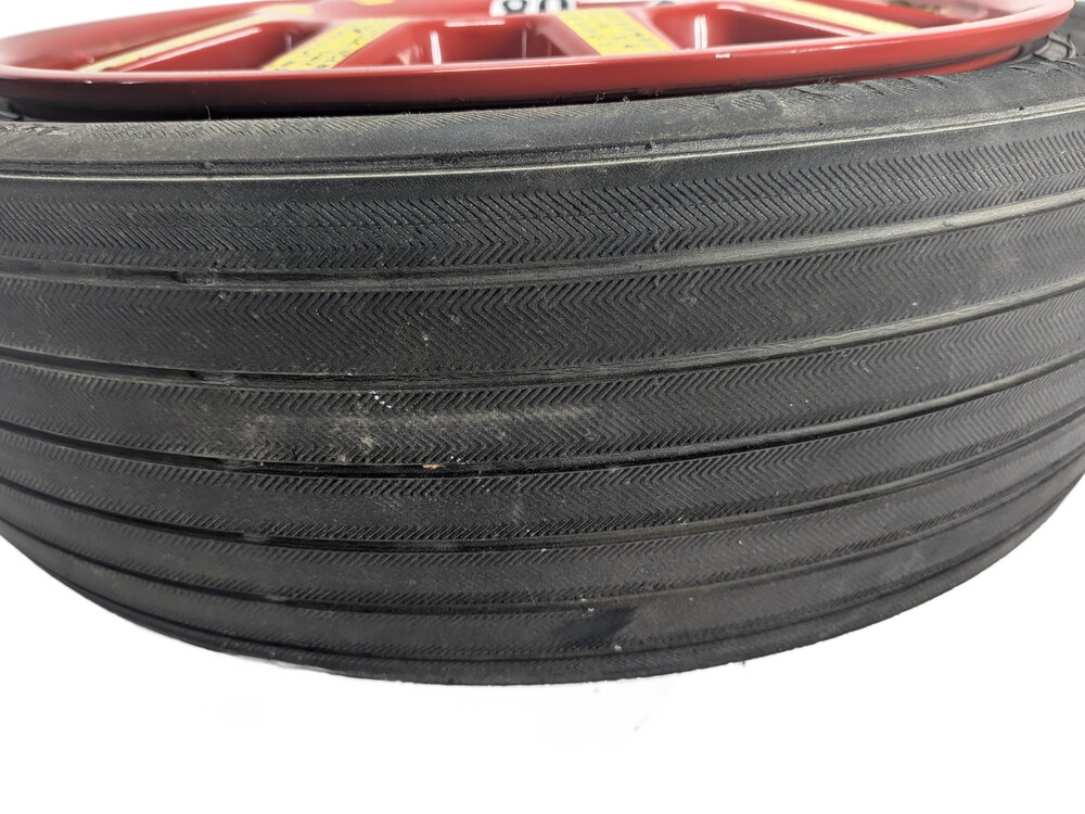 Thumbnail 2: 20123-2018 PORSCHE CAYENNE (958) 18x6.5 ALUMINUM ALLOY WHEEL SPARE TIRE (RED)
