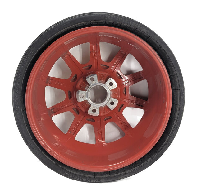 Thumbnail 3: 20123-2018 PORSCHE CAYENNE (958) 18x6.5 ALUMINUM ALLOY WHEEL SPARE TIRE (RED)