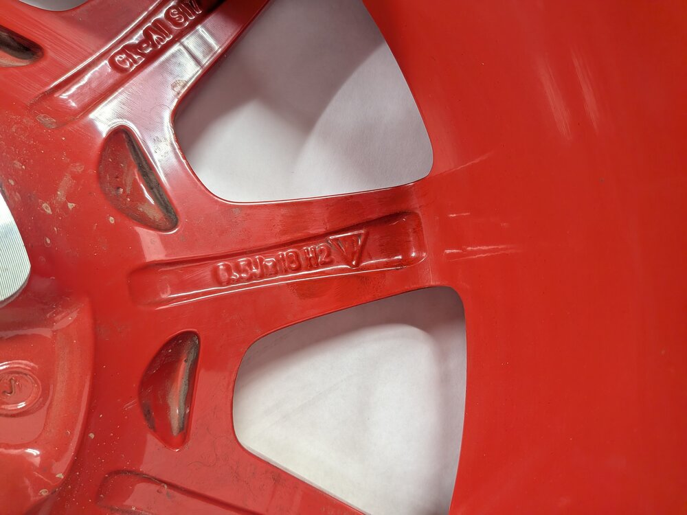 Thumbnail 4: 20123-2018 PORSCHE CAYENNE (958) 18x6.5 ALUMINUM ALLOY WHEEL SPARE TIRE (RED)