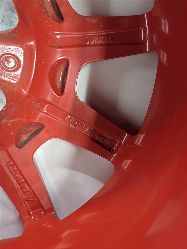 Thumbnail 5: 20123-2018 PORSCHE CAYENNE (958) 18x6.5 ALUMINUM ALLOY WHEEL SPARE TIRE (RED)