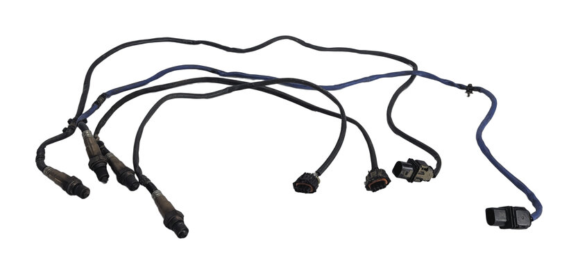 2014 PORSCHE CAYENNE 958 4.8L NON-TURBO M48.02 ENGINE OXYGEN O2 SENSOR SET/4