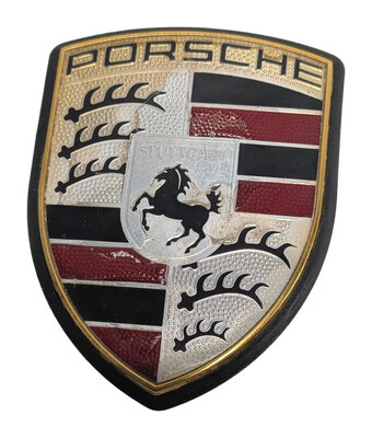 Thumbnail 2: 2014 PORSCHE CAYENNE (958) FRONT HOOD CREST EMBLEM BADGE LOGO ORNAMENT OEM