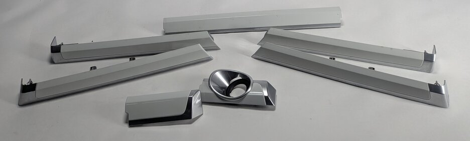 2014 PORSCHE CAYENNE (958) INTERIOR DOOR DASH IGNITION TRIM SET/7 (Pure White)