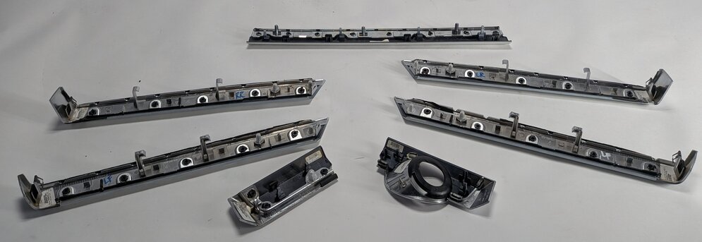 Thumbnail 3: 2014 PORSCHE CAYENNE (958) INTERIOR DOOR DASH IGNITION TRIM SET/7 (Pure White)