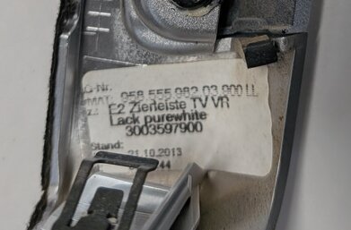 Thumbnail 4: 2014 PORSCHE CAYENNE (958) INTERIOR DOOR DASH IGNITION TRIM SET/7 (Pure White)
